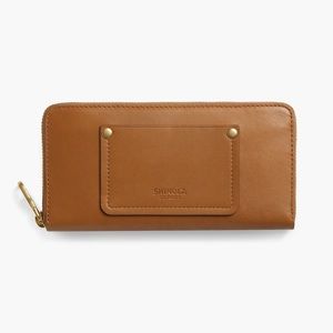 Shinola pocket zip wallet